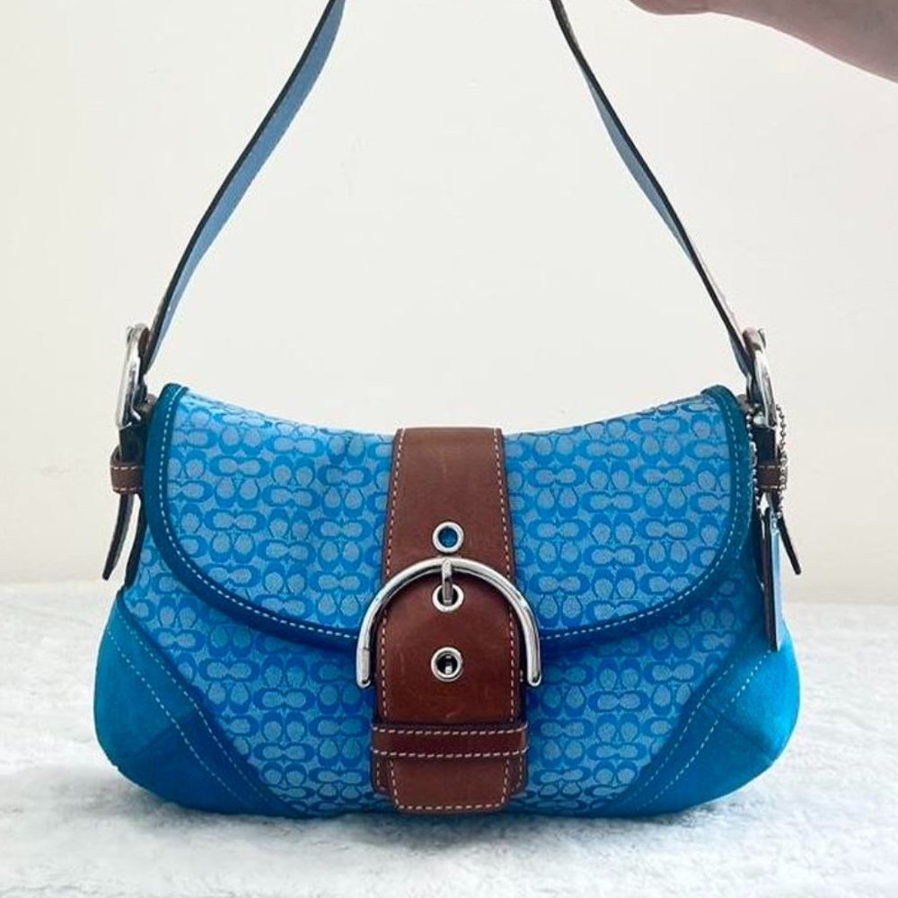 Coach Soho Y2K Vintage Shoulder Bag Blue